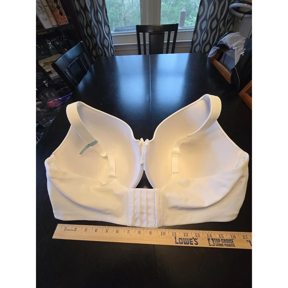 Ambrielle Everyday Full Coverage Bra White - 46DDD - Adjustable Straps‎